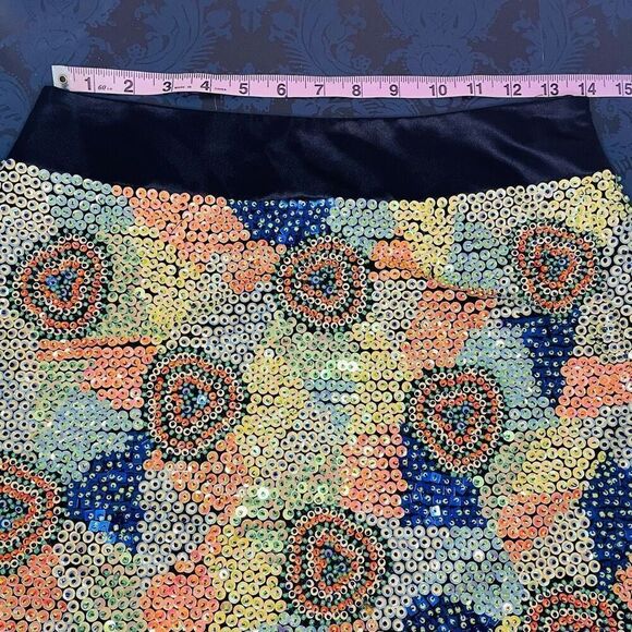 Jovani Sequined Multi-color Mini Skirt size 4 - Picture 8 of 10